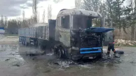 Sivas’ta Tır Yangını Yürekleri Sızlattı